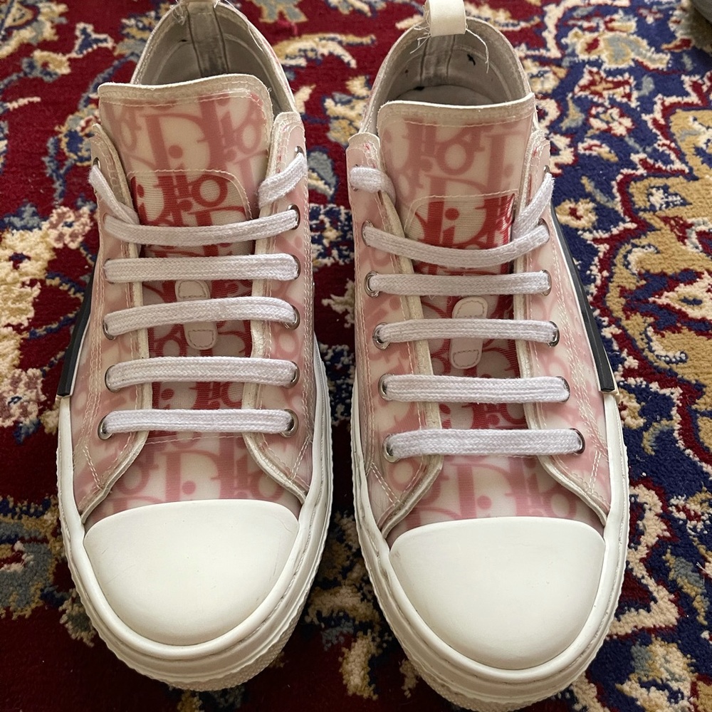 DIOR B23 LOW TOPS RED